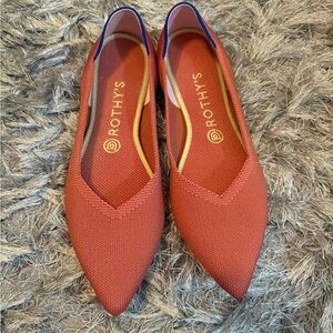 Rothy's Orange and Blue Women's Flats